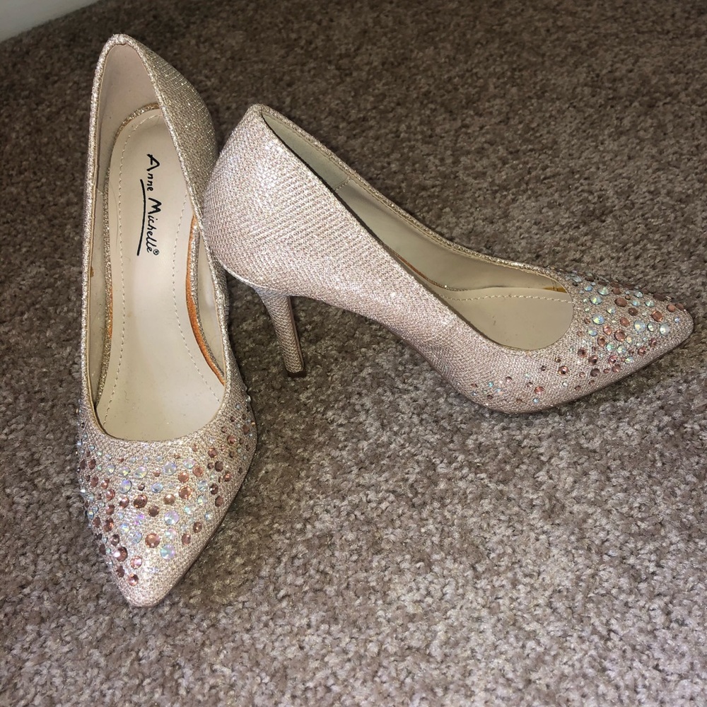 Rhinestone high heels